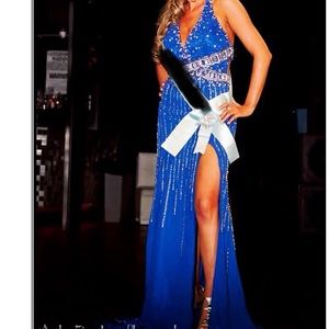 ❤️Gorgeous ROYAL BLUE BEADED DRESS😍